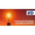 Oznámenie o prerušení distribúcie elektriny: 12.12.2023