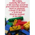 Prvé rodičovské stretnutie - MŠ Sokoľ: 27.08.2025