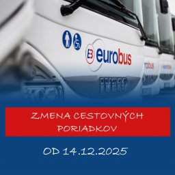 Zmena cestovných poriadkov od 14.12.2025