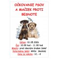Očkovanie psov a mačiek proti besnote: 01.05.2026