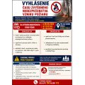 Vyhlásenie času zvýšeného nebezpečenstva vzniku požiaru