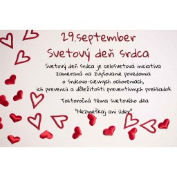 Svetový deň srdca: 29.09.2026