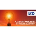 Plánované prerušenie distribúcie elektriny - 10.08.2020