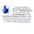Veterinárna ambulancia Kysak - oznam