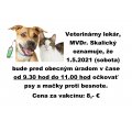 Očkovanie psov a mačiek - 1.5.2021