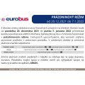 EUROBUS OZNAM - prázdninový režim